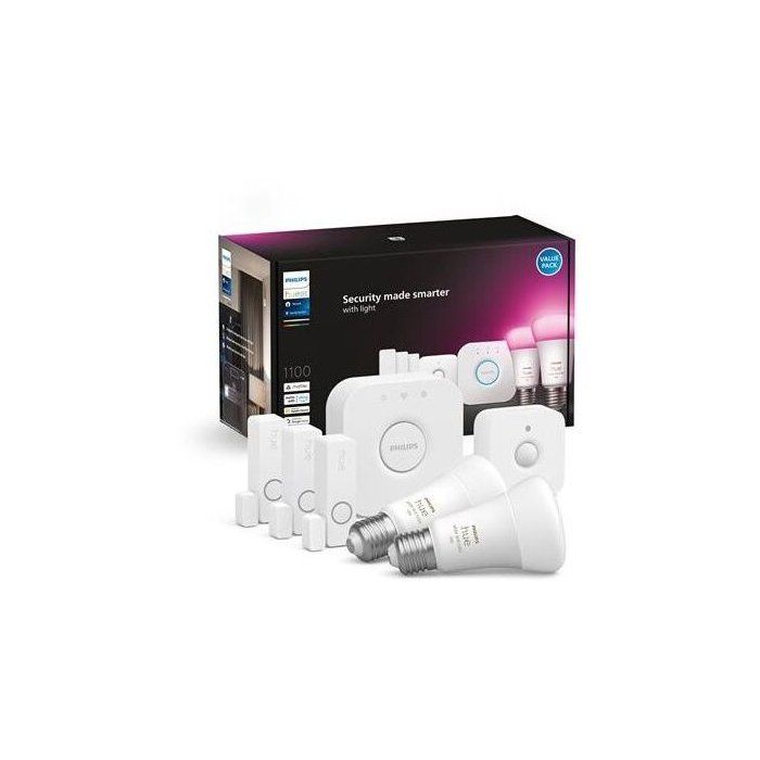 Kit de démarrage - Philips Hue - Secure - WCA détecteurs - Ampoules E27