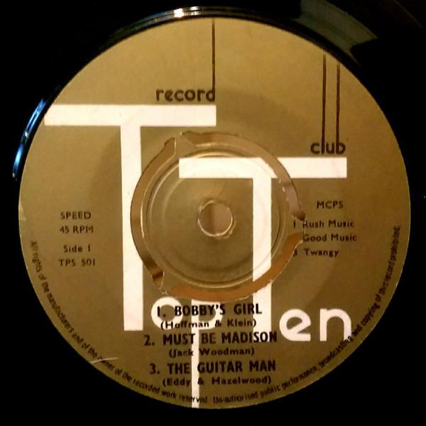 7inch Record UNKNOWN ARTIST - Top Ten TPS501 RECORD CLUB TOP 1962 UK Rock Used