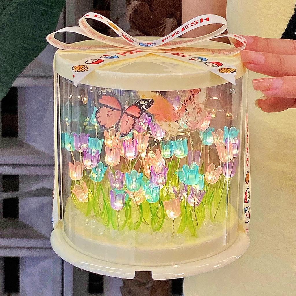 Luminous Butterfly Night Light Ornament - Ancient Style for TV Cabinet or Desk Decor