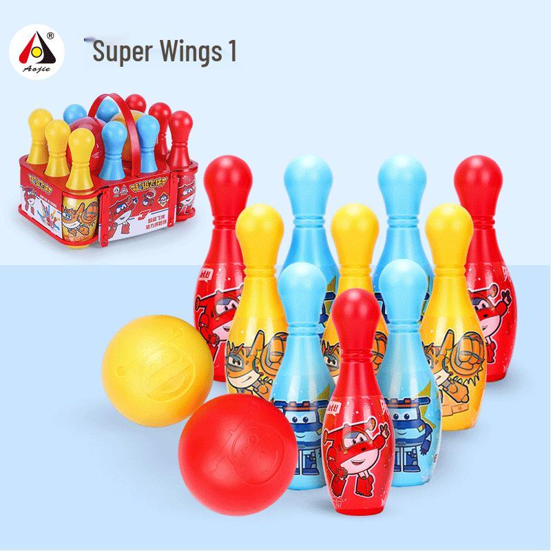 

Super Wings Kids Bowling Set - Interactive Indoor/Outdoor Game for Parent-Child Fun