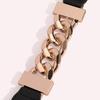 Women's Chain Elastic Adjustment Elastic Snap Buckle Thin Belt Skirt Belt Women's Waist Seal