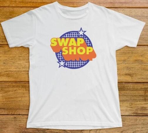 

Swap Shop T Shirt 733 TV Saturday Multi-Coloured Crackerjack Tiswas Rentaghost M