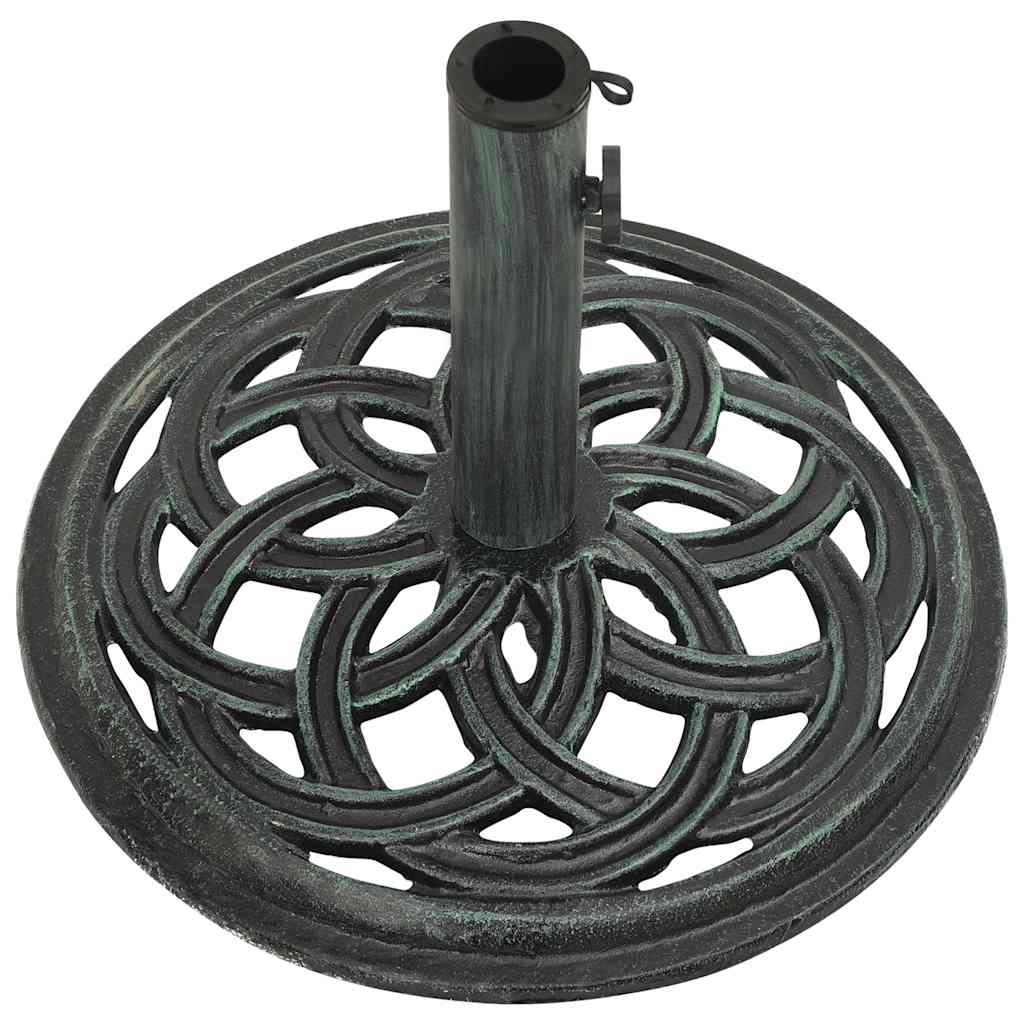 Vidaxl Podstawa Pod Parasol, Zielona, 44X44X31 Cm, Żeliwo