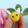 10Pcs Kawaii Wool Felt Honeybee DIY Bag Pendant Miniature Bee Decoration Home Decor