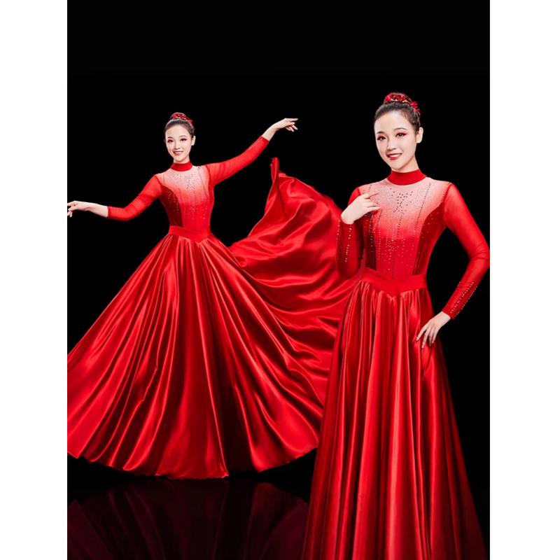 Moderne Dans Performance Jurk voor Dames