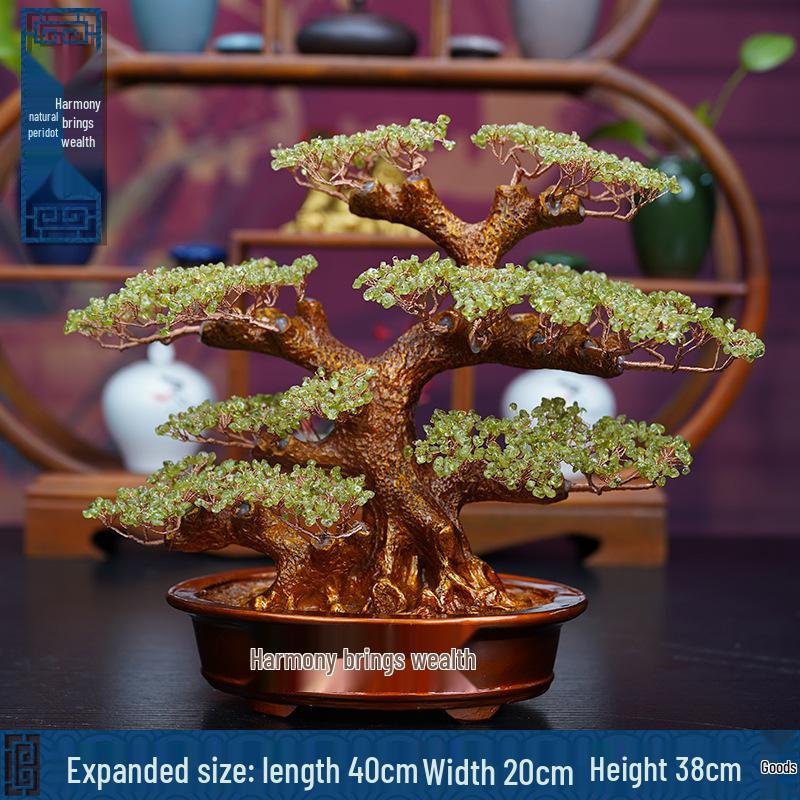 Pink Crystal Money Tree: Attracts Wealth and Enhances Relationships - Perfect for Living Rooms, Offices, Housewarmings, and Ceremonies