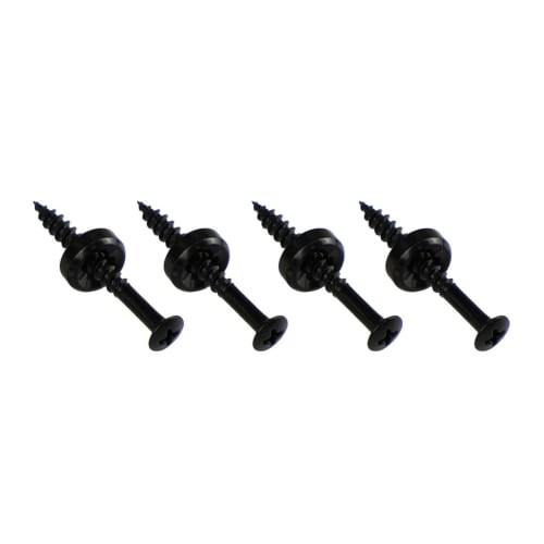 FLEOR 4-Piece Electric Guitar Neck Joint Screw Bushings and Bolts, Black