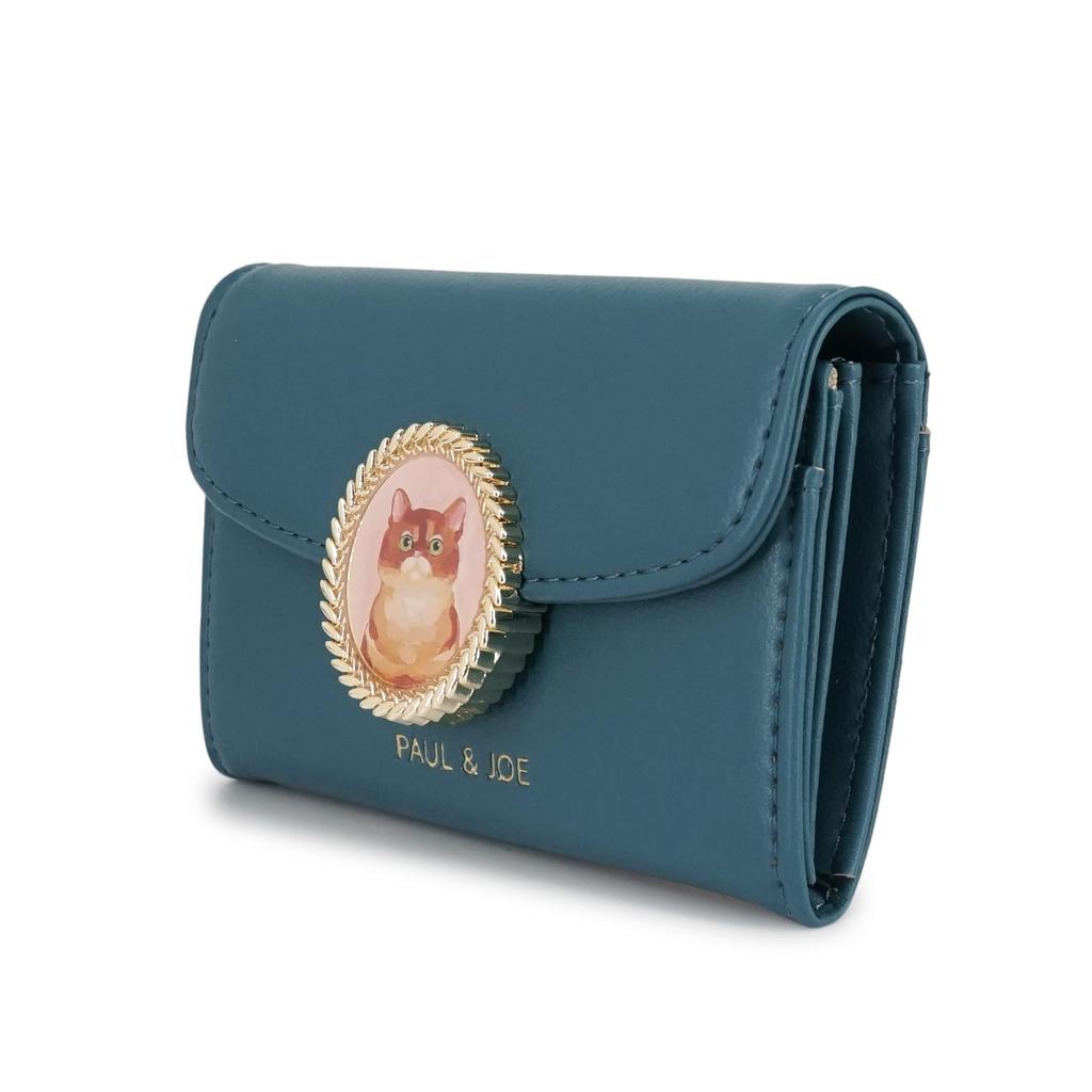 ACCESSOIRES Divided business card holder Cat brooch Green FREE [Paul & Joe] [Paul & Joe] PJA-W1174 PJA-W1174