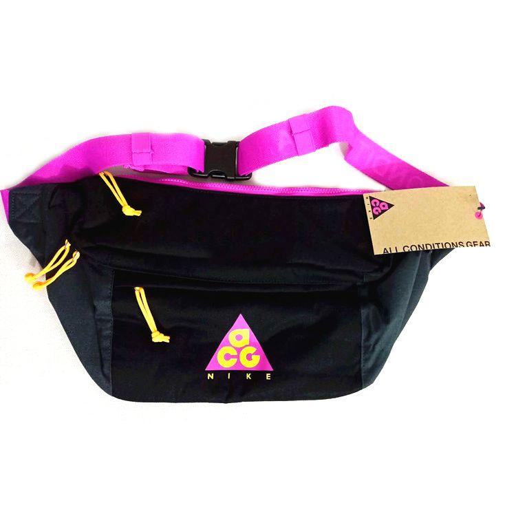 

Nike Tech ACG Bag Polyester Crossbody Waist Bag Regular Unisex Couple Unisex bags Black Pink BA5836-010 Black Pink