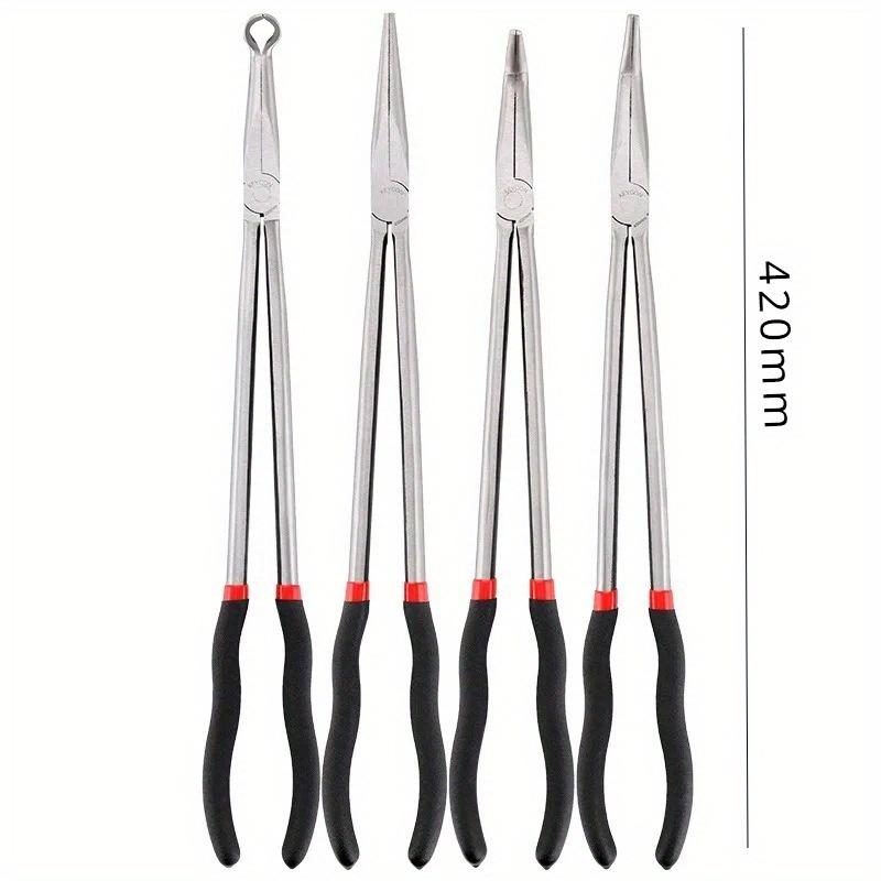 1Set 16inch Multi-purpose Long Nose Pliers Straight Needle Nose Pliers 25 / 45 Degree Curved Without Logo