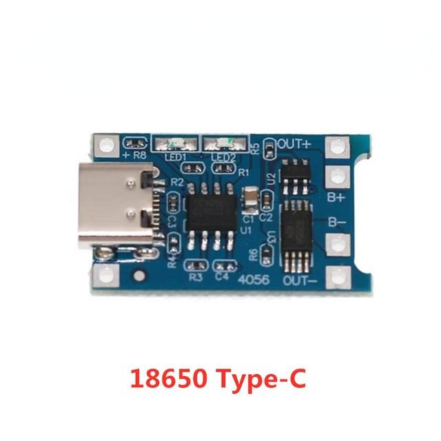 5/10PCS 3.7V/4.2V 18650 Lithium Battery 1A Protection Board Type-C/Micro Charging Module 4056