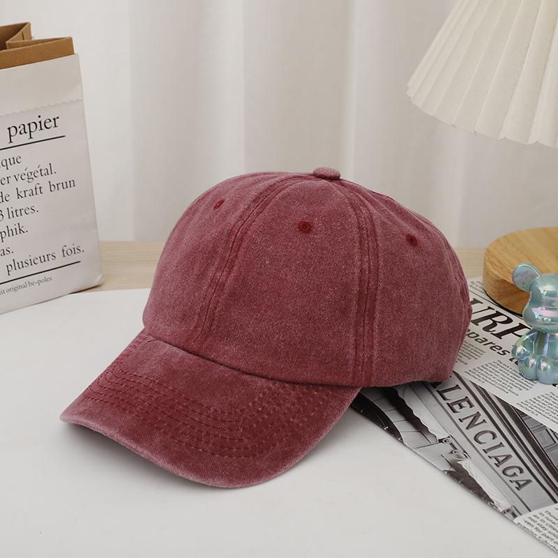 Unisex Acid Washed Vintage Distressed Cotton Baseball Caps 6 Panel Blank Dad Hat Custom Logo Sporty Style Embroidery One Size коричневый