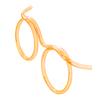 Silly Straw Glasses Fun Loop Drinking Straw Eye Glasses for Kids Party (Orange)
