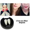 2Pcs Fake Luminous Vampire Teeth Fangs Dentures Halloween Cosplay Party Favors