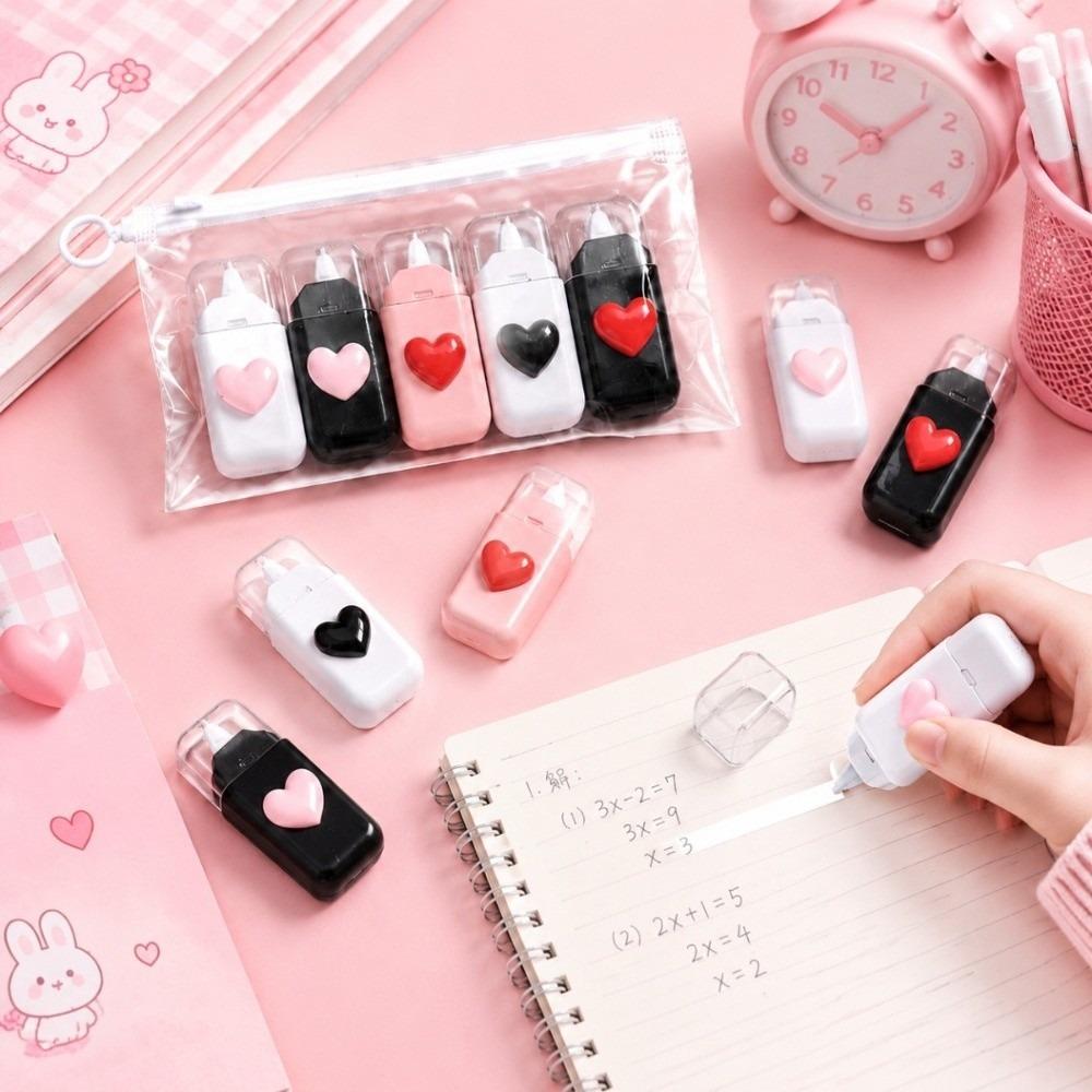5pcs Smooth Using Correction Roller Correction Tape Roller School Office Supplies