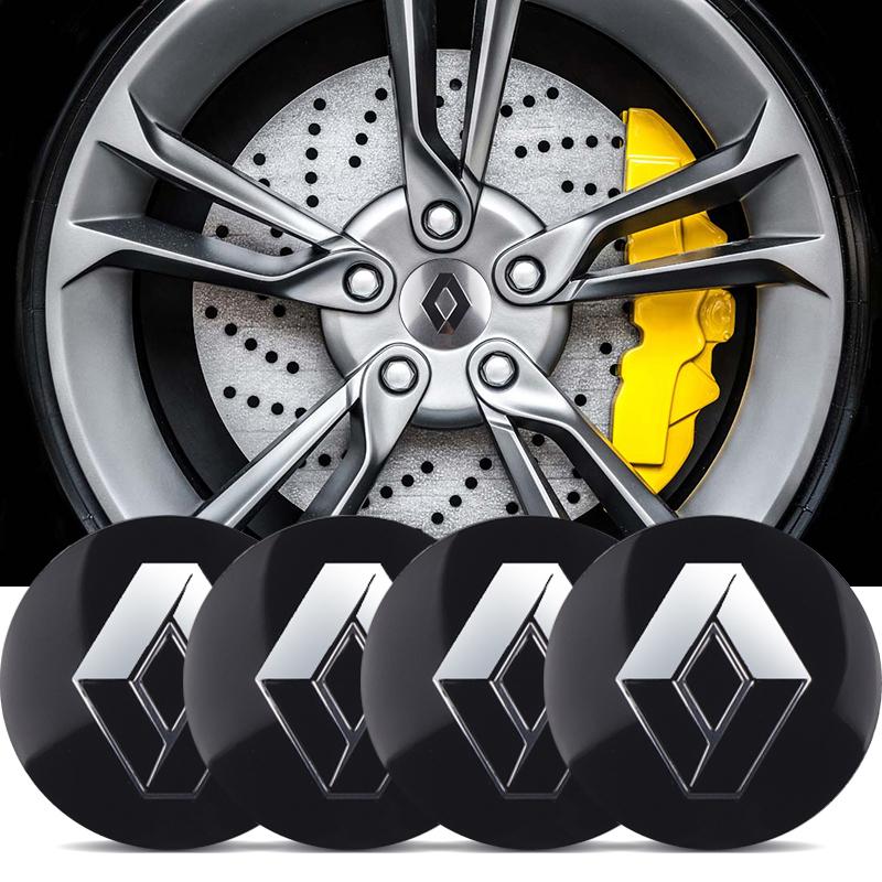 4pcs 56/60MM Car Wheel Center Caps Tyre Rim Hub Cover Stickers Badge For Renault Clio Megane DACIA Fluence Loguna Duster LoganSS9