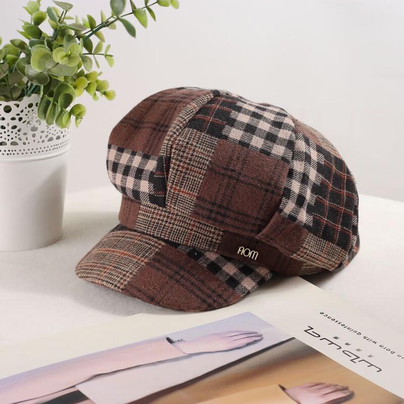 Женская ретро-восьмиугольная беретка One Size