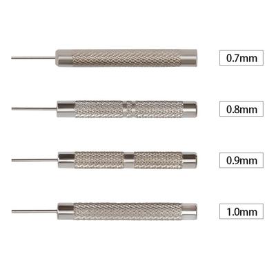 Silberner Splintstanzer, Uhrenreparaturwerkzeug, 0,7–1,0 mm, 10 Stück
