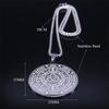 Witch Irish Knot Astrology Stainless Steel Necklace Women/Men Triquetra Pagan Wheel of the Year Necklaces Jewelry N3155S02