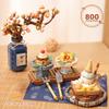 China Culture Delicious Food Mini Block Cartoon Boil Tea On Fire Building Brick Cake Snack Dessert Fruit Toys Figures For Gifts