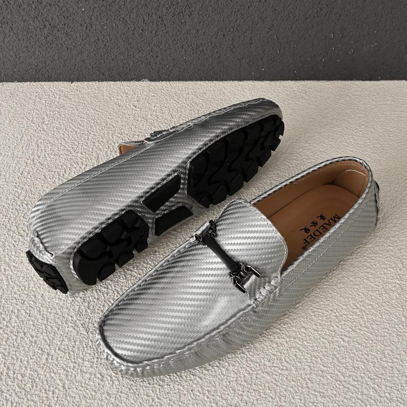 Módní mokasíny Pánské ručně vyráběné ležérní nazouvací boty PU kůže Pánské mokasíny Venkovní pohodlné prodyšné Pánské řidičské boty