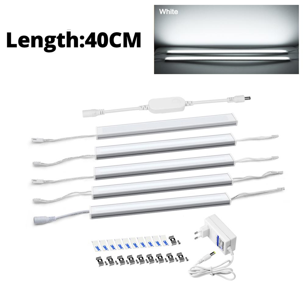 Ensemble complet de 5 pièces de lumière Led sous-meuble à intensité variable, contrôle WIFI Tuya, lumière intelligente, fonctionne avec Alexa Google Home, Tubes d'ampoule Led avec prise ue