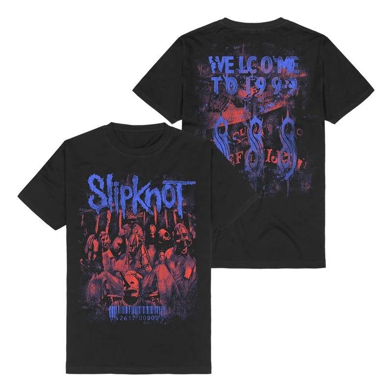 

Добро пожаловать в 1999 _ Футболка Slipknot Высококлассная Роскошь Подходит и Мужчинам, и Женщинам Топ Y2k 2026 Лето L