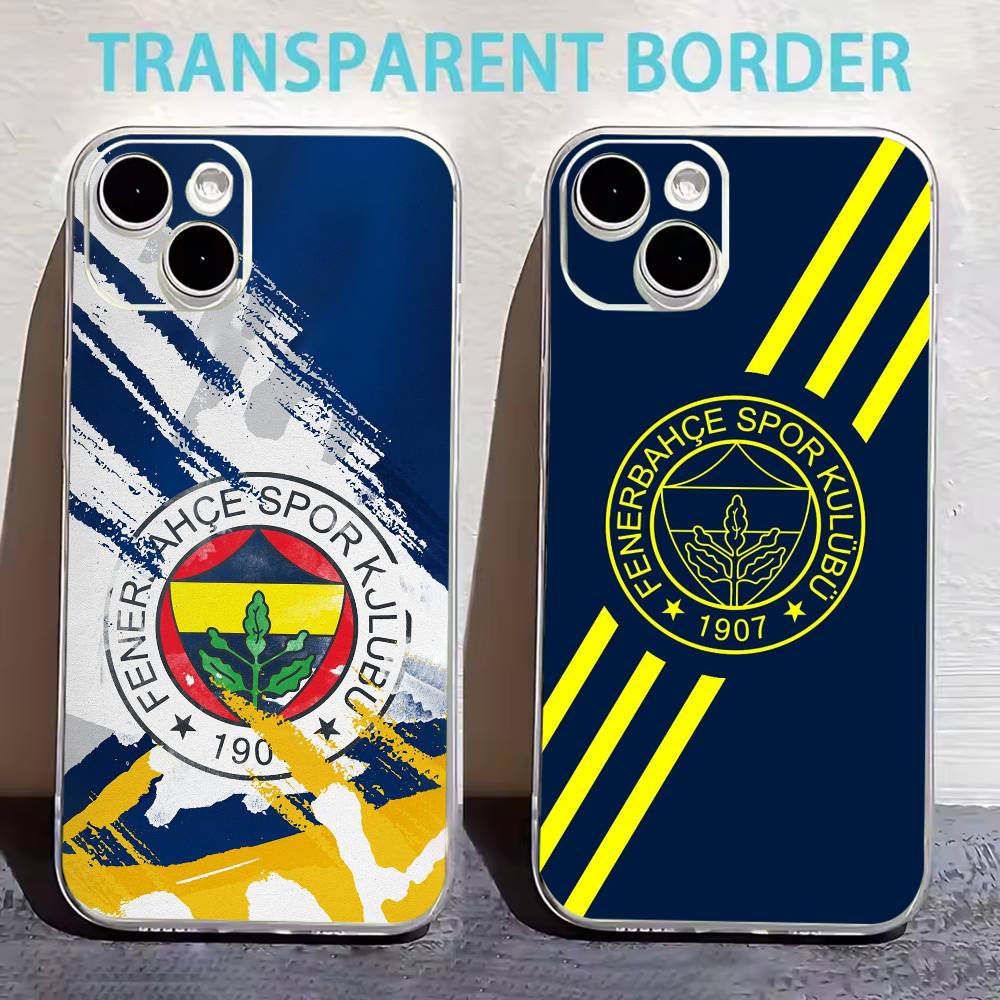 Cool Turkey Fenerbahce-Es Pattern Phone Case For iPhone17,16,15,14,13,12,11 Plus,Pro Max Soft Transparent Cover