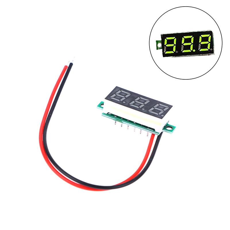 DC5-30V Voltage Meter 0.28 Inch LED Digital Voltmeter Auto Car Mobile Power Voltage Tester Detector Red Green Blue Yellow