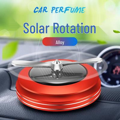 Solar-Powered Rotating Car Perfume Aromatherapy Ornament