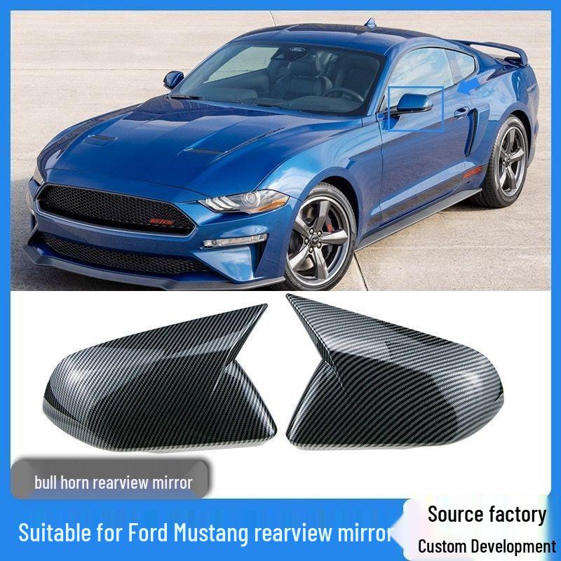 Ford Mustang Carbon Fiber Rearview Mirror Cover for 2015-2020 Models