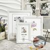 4 Pcs Wood Photo Frames Set, Classic Wall/Tabletop Display, Natural/White/Black Colors for Home Decor, Gifts, Commemorative Gift