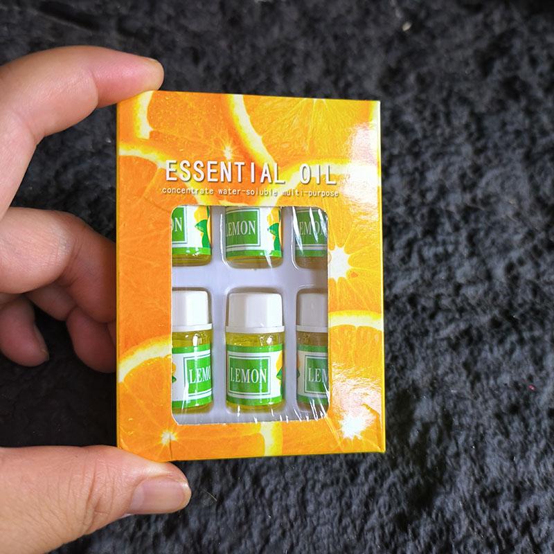 3ML 6pcs/set Pure Herbal Essential Oils Incense Reed Diffuser Rose Lavende Water Soluble Aromatic Humidifier Aromatherapy Liquid