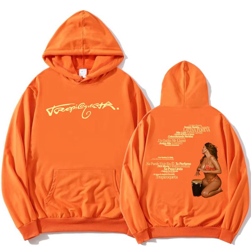 Tropicoqueta Hoodie KAROL G Album Printing Sweatshirts Long Sleeve Female Hooded Pullovers Fleece Warm Streetwear