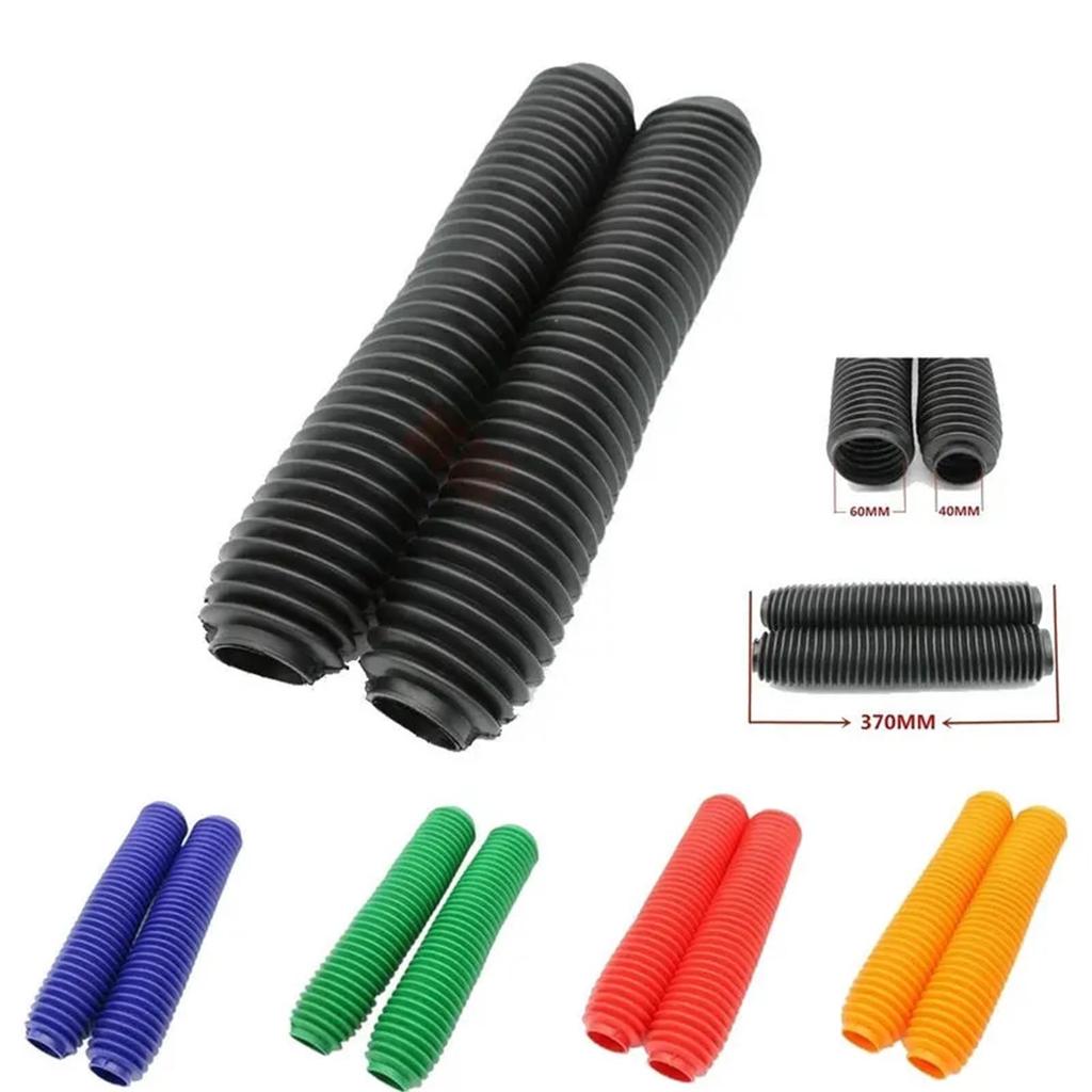 Front Fork Cover Set Fits XR250 KLX250 DRZ250 TTR250 KDX200/250 Improved Front Shock Absorber Fork Suspension Damping Fork Guard (Green)