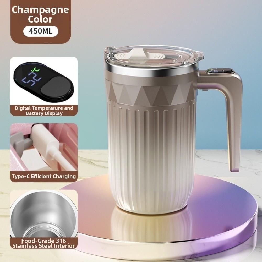Temperature Display Automatic Self Stirring Coffee Mug Rechargeable Mocha Tea Mug  Coffee Drinking