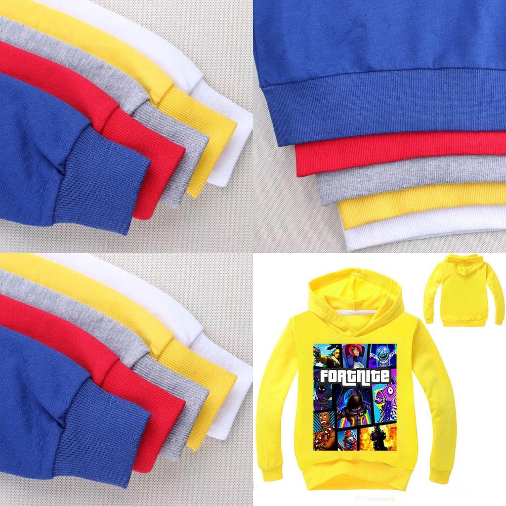Game Kids Fortnite Hoodie Boys Girls Hoody Tops Jumper Sweatshirt Pullover