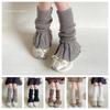 Solid Color Kids Leg Warmers Socks Knitted Warm Leg Cover New Boot Sleeve Winter Christmas Gifts