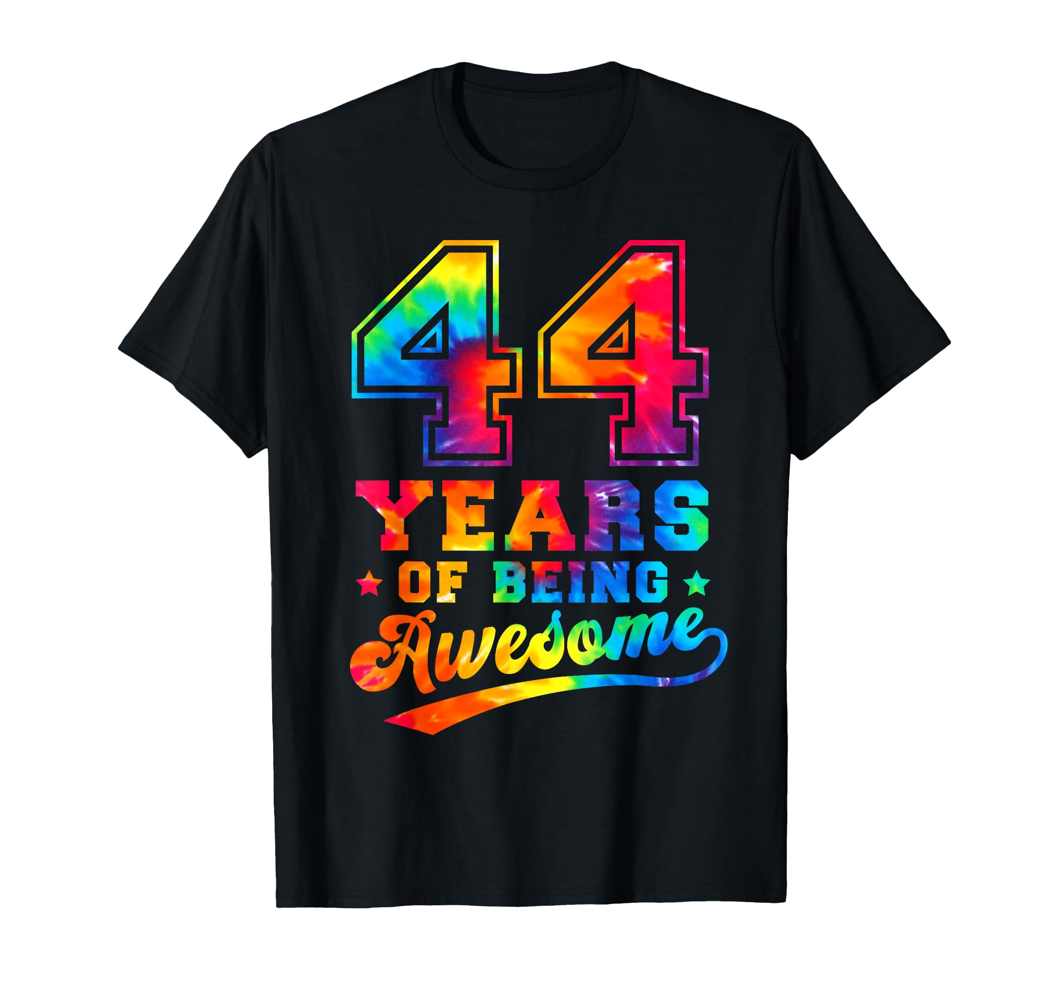 44th Birthday Tie Dye Awesome Women s Men s T-Shirt