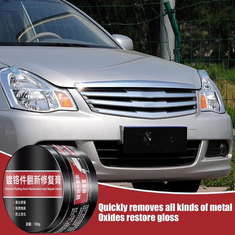 Chrome Cleaner And Polish Deep Gloss Polisher Chrome And Metal Polish Used On Wheels Trim And Bumpers For Automotive