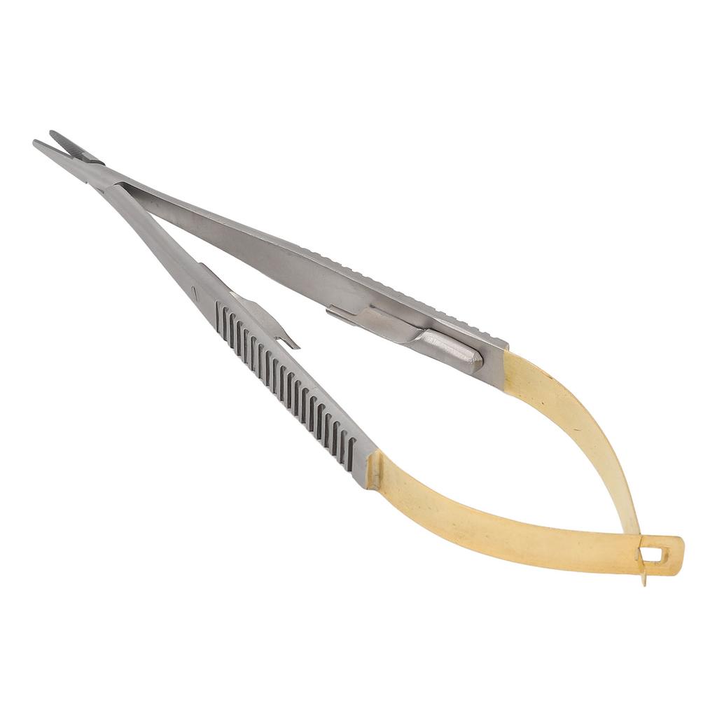 Castroviejo Needle Holder with Lock Stainless Steel Orthodontic Implant Dental Surgical Forceps 5.5