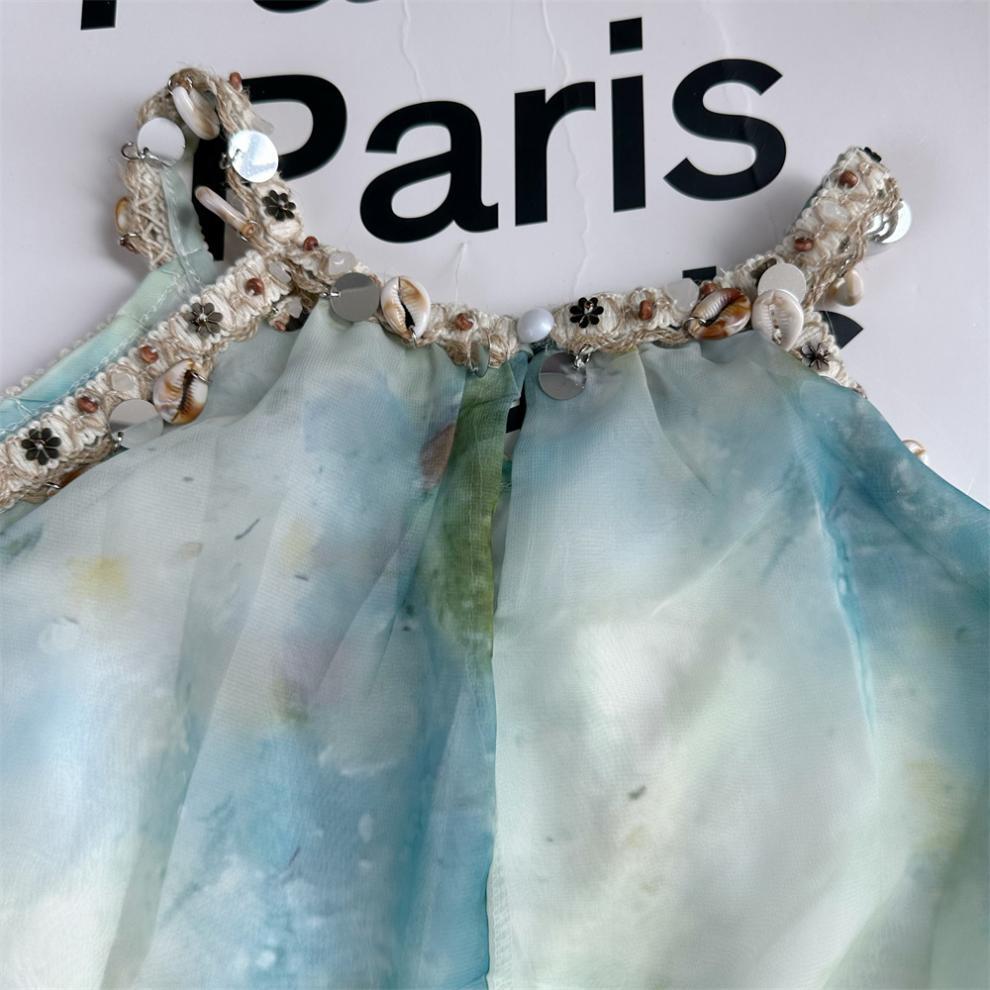 Delighted My Altay Hand-Sewn Light Apricot Bohemian Tea-Length Maxi Dress