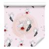 Wallpaper Bunnies In Love Among Flowers for Living Room and Bedroom 50x1000