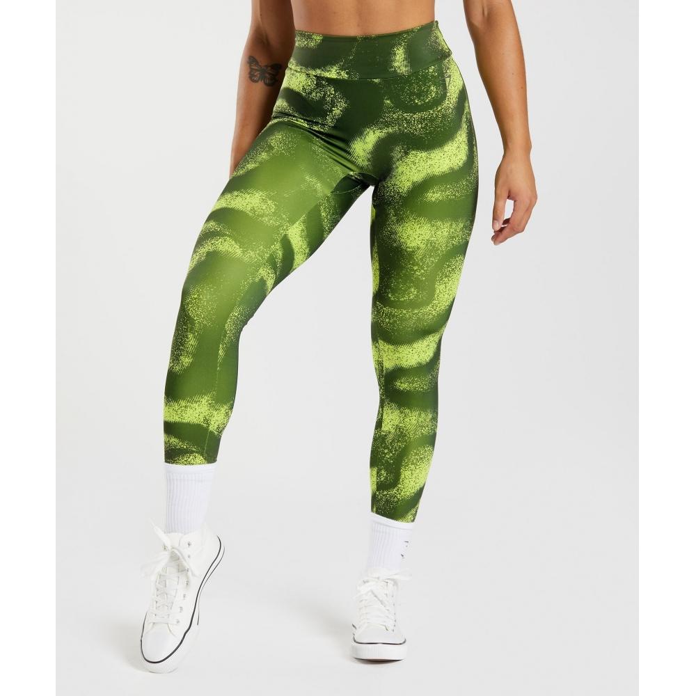 

Gymshark Gs Power Regular legginGs Moss Olive Print B4a6q Ebsy XS