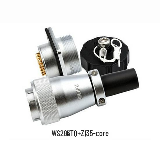 Weipu WS28 23-Pin Aviation Plug Connector, Male-Female Threaded, 479-Hole, 10P12, 16-Pin, 20/26-Pin