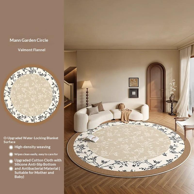 Round Carpet Living Room High-end French Antique Style Bedroom Bedside Blanket Cloakroom Dressing Room Floor Mat