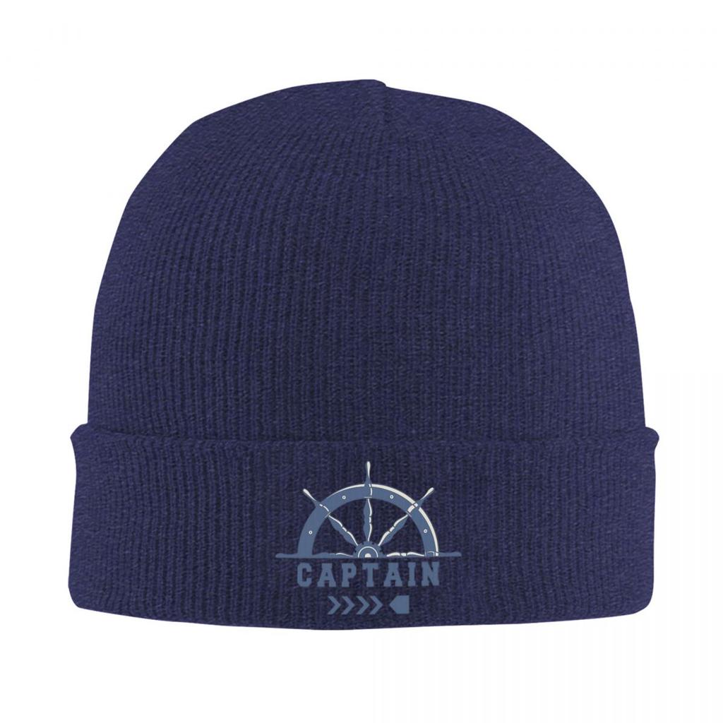 Captain Anchor Warm Knitted Cap Hip Hop Bonnet Hat Autumn Winter Outdoor Beanies Hats for Men Women Adult