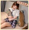 Retro Style Headboard Cushion: Soft Lumbar Support Pillow for Bed & Sofa