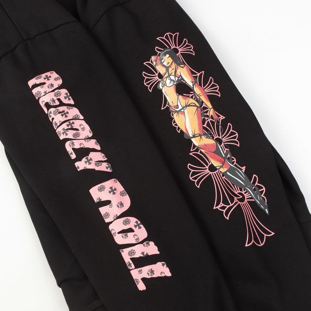 854 CHROME HEARTS 2025 Herbst und Winter Neu Übergröße Klassischer Stil Logo Reißverschluss Kapuzen-Sweatshirt, Geeignet für Paare zum Tragen