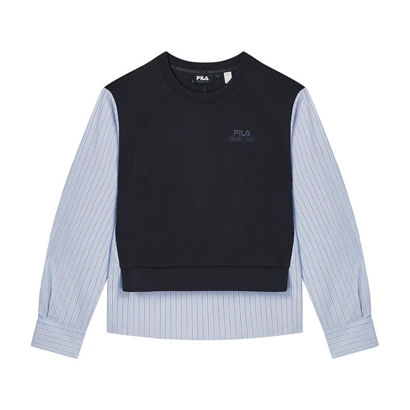 

New FILA Sweatshirt Women s Legend Blue F11W434208FNV 160/80A/S